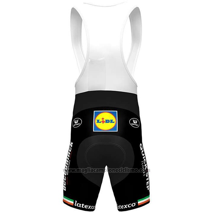 2020 Abbigliamento Ciclismo Deceuninck Quick Step Campione Irlanda Manica Corta e Salopette